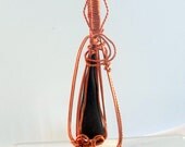 Black Copper Tumbled Glass Pendant