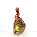 Iridescent Copper Agate Wire Wrapped Pendant