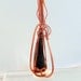 Black Copper Tumbled Glass Pendant
