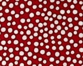 Monkey Around Sock Monkeys White Dots on Red by Bethany Berndt Shackelford for Quilting Treasures