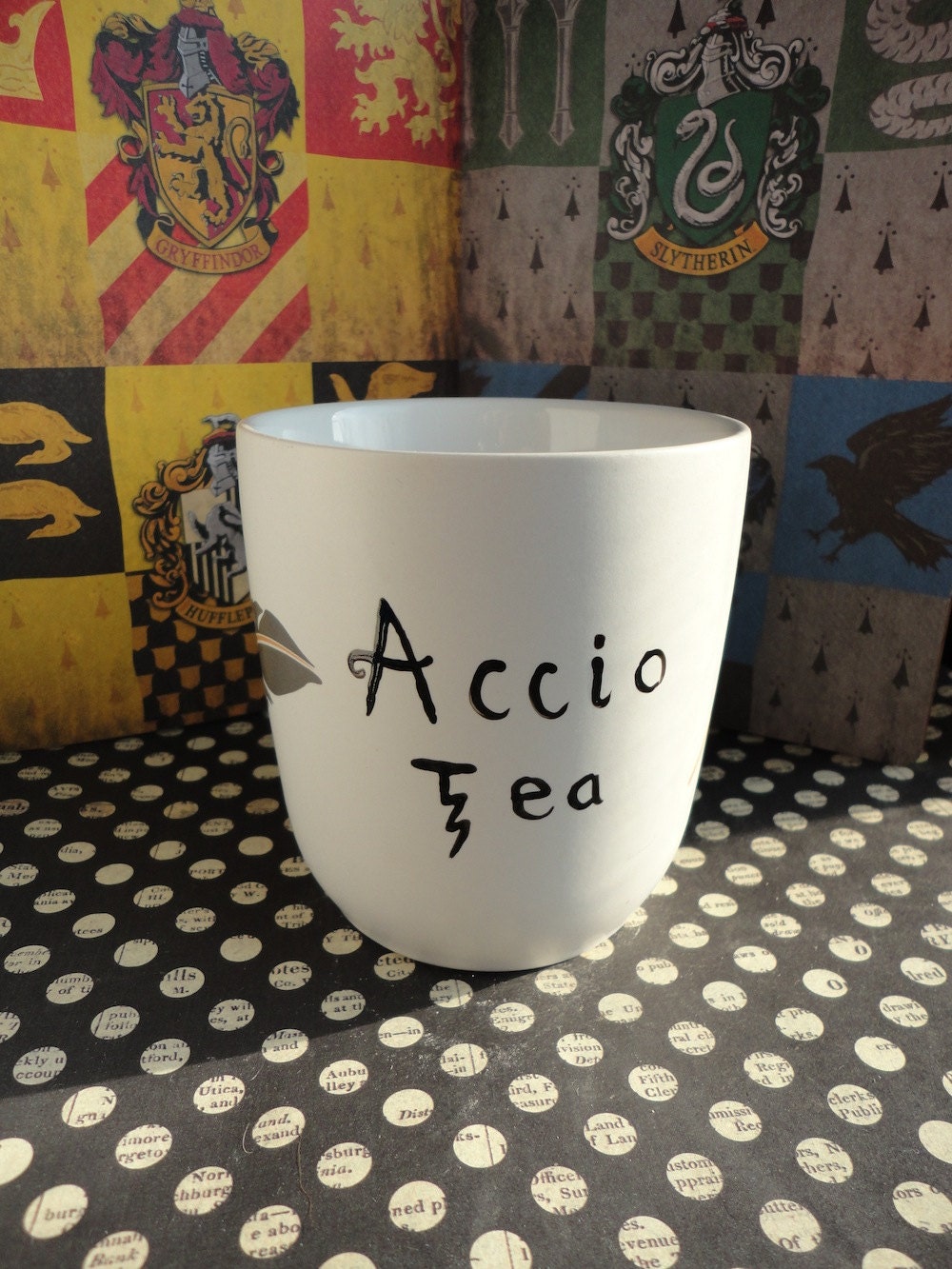 Accio Tea Harry Potter Feather Mug - Add THE GRIM FREE