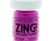 Neon Purple Fluorescent Zing Embossing Powder American Crafts