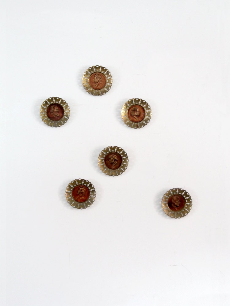 Vintage Brass Wall Hangings // The Composers