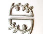 Pair of Vintage Aluminum Acorn Brackets