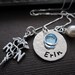 RN/ LPN Nurse, Nurse Necklace, Nurses Jewelry, Hand Stamped Gift w/ Necklace in Sterling Silver, RN Charm custom Birthstone and Pearl