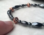 Magnetic Therapy Pure Copper Triple POWER Hematite Magnetic Therapy OOAK Bracelet Pain Relief Arthritis