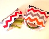 SNACKABY dishwasher-safe reuseable sandwich and snack bag set Multi Chevron boy