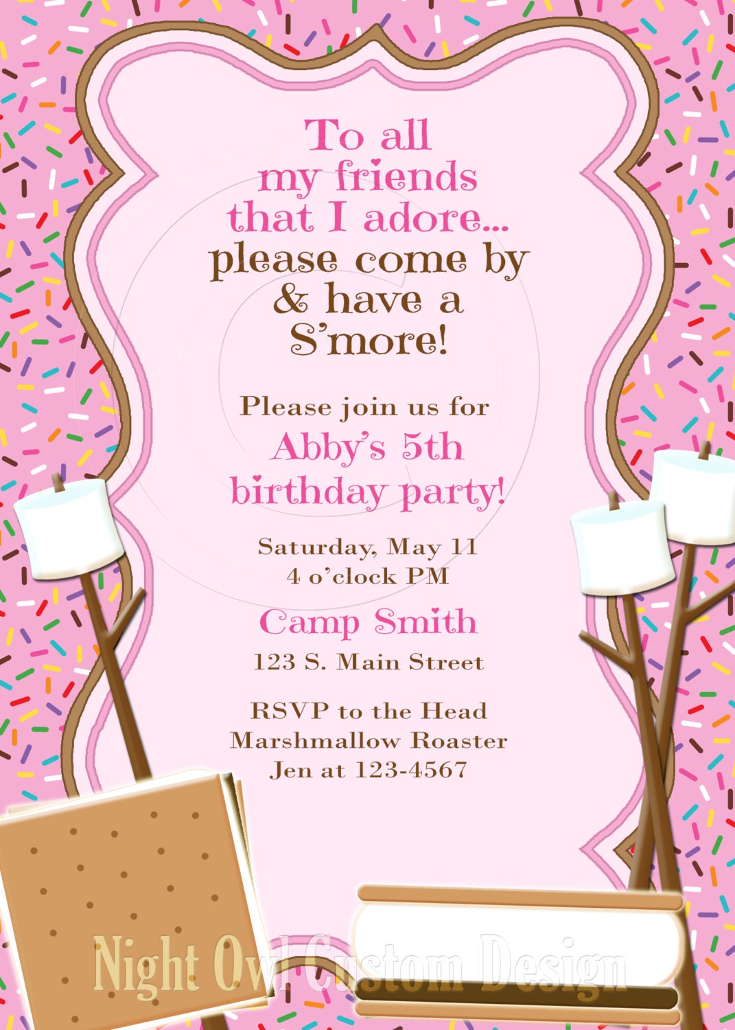 Custom Birthday Bonfire Invitation Personalized 28 Images Bonfire Invitation Outdoor Cfire Cfire Invitation Template Free