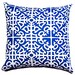 Blue Pillow Cover geometric pattern 18" x 18"