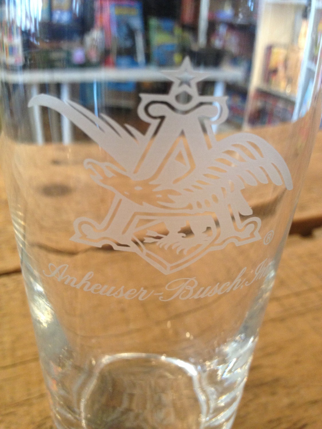 Vintage Anheuser Busch Beer Glass