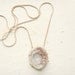 Brazilian Chalcedony Rosette Prong Set Necklace