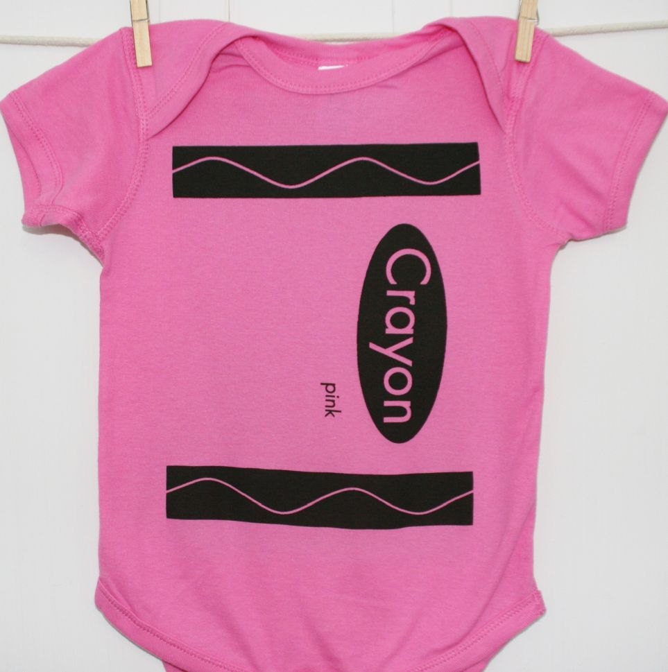 Crayon Onesie Girly Colors