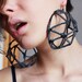 Oversized geometric earrings