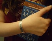 NOT TODAY  Arya Stark & Syrio Forel First Sword of Braavos Game Of Thrones Inspired Geekery Aluminum Cuff Bracelet