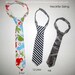Toddler Baby Boy Velcro ADJUSTABLE NECK TIE, Custom Fabric and Size, Spring Wedding Formal Suit