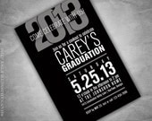 Contemporary Class of 2012 Graduation Party Invitation Print Your Own