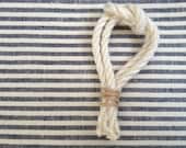 Nautical knot rope boutonniere
