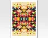 Art Print Triangles Home Décor Nursery Art A4 Print Poster Original Design by Adidit Print no. 230