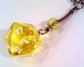 Dungeon and Dragons D20 Dice Keychain, Yellow