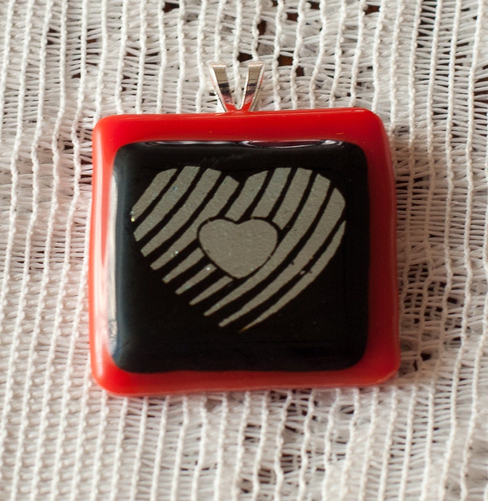 Dichroic Heart Pendant