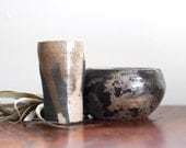 Vintage Studio Pottery in Stone and Charcoal