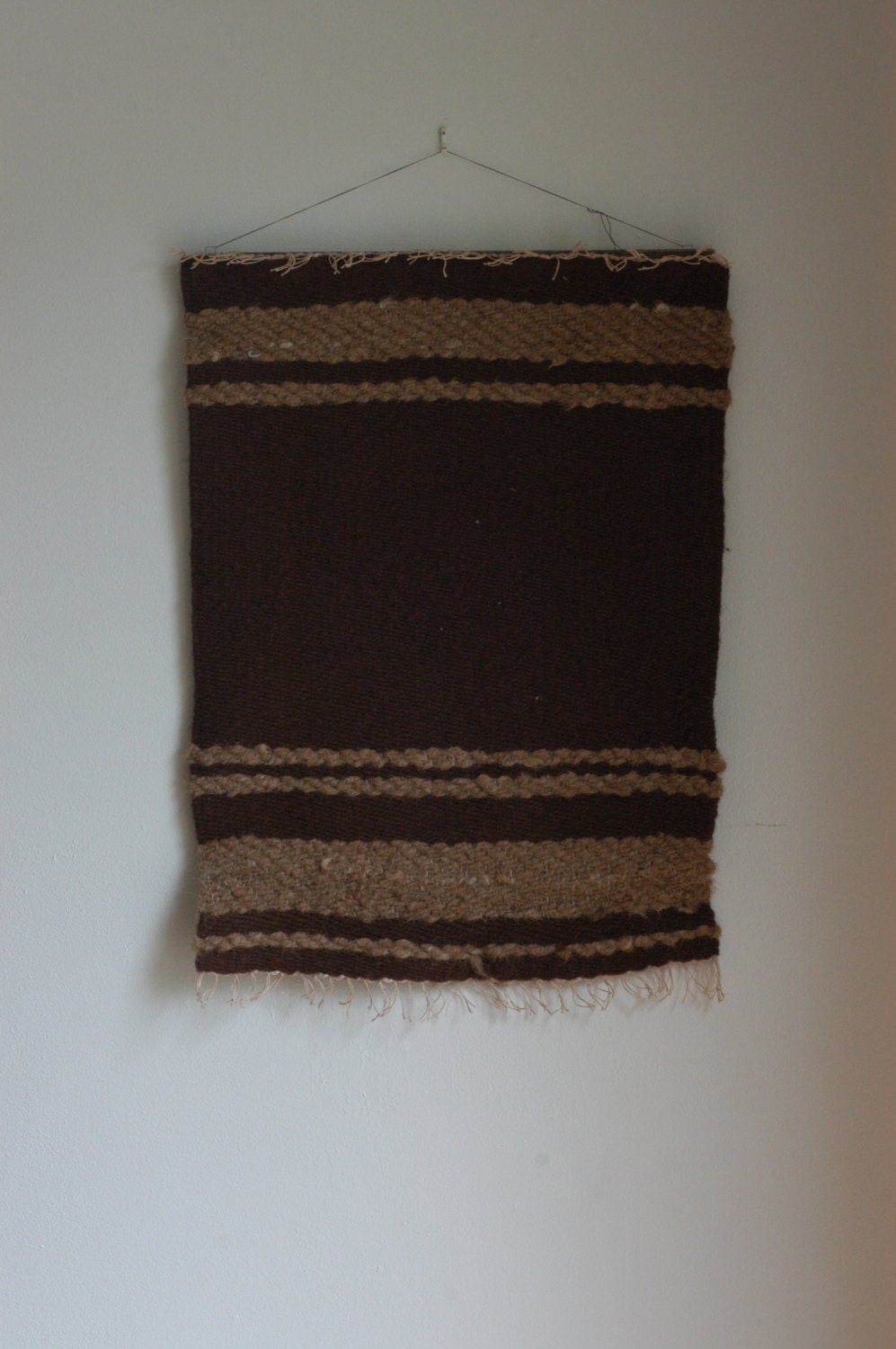 Vintage Handwoven Wall Tapestry Southwest Wool Rug