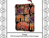 PDF Sewing Pattern  for iPad 1, 2, 3 or 4, tablet or Kindle Fire HD 8.9" case cover with zipper fully lined "Lucy"
