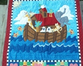 Quilted wall hanging, Noah's Ark