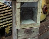 Primitive Style Barn Wood Cabinet with Drawers Very Rustic Primitive Unique one of a kind