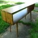 Mid Century Inspired Sofa Table / Shelving Unit