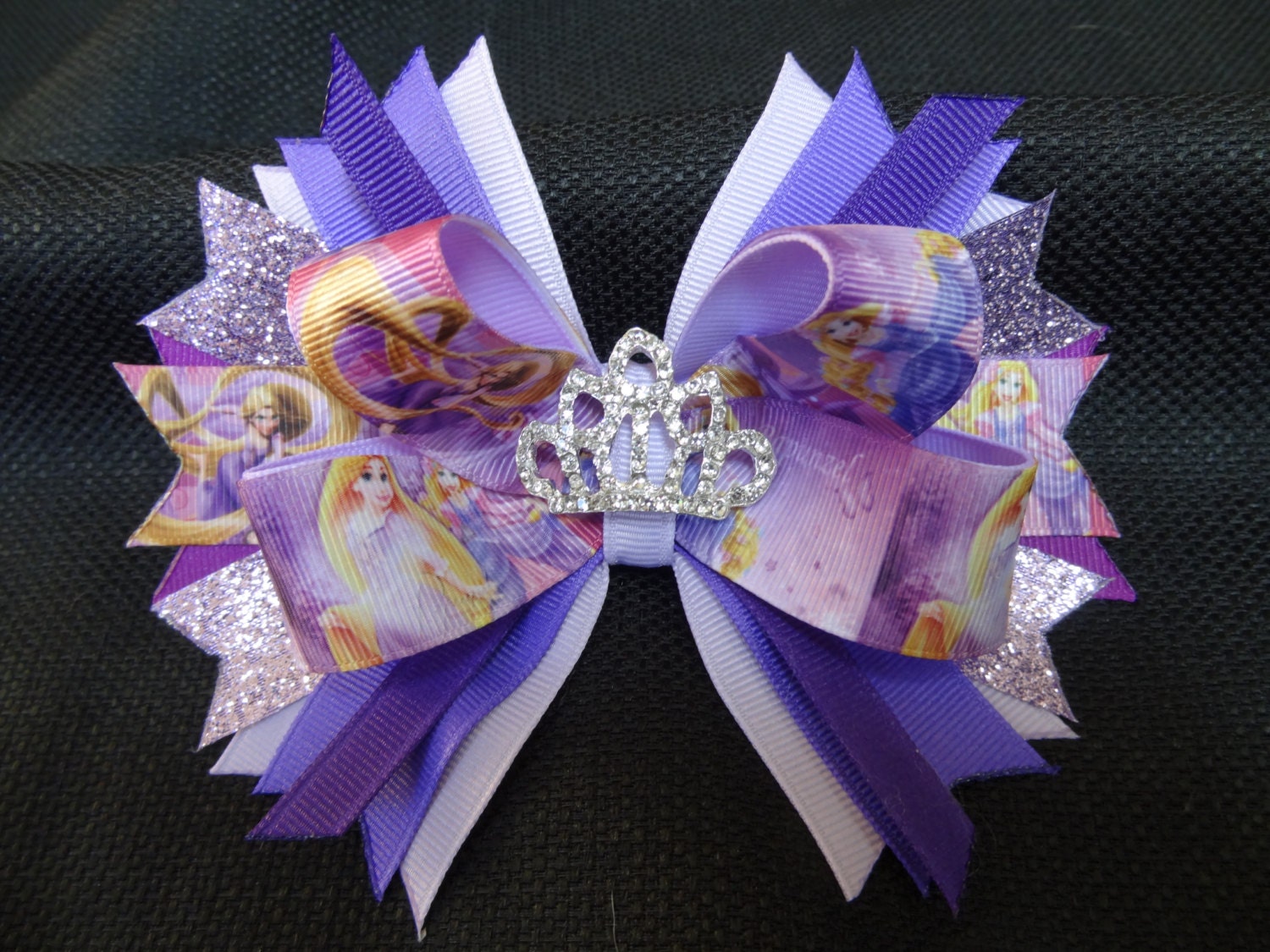 Princess Rapunzel inspired tiara bow