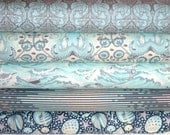 Half Yard Each, "Salt Water" Bundle, 2.5 yards total, Tula Pink, Quilting Cotton