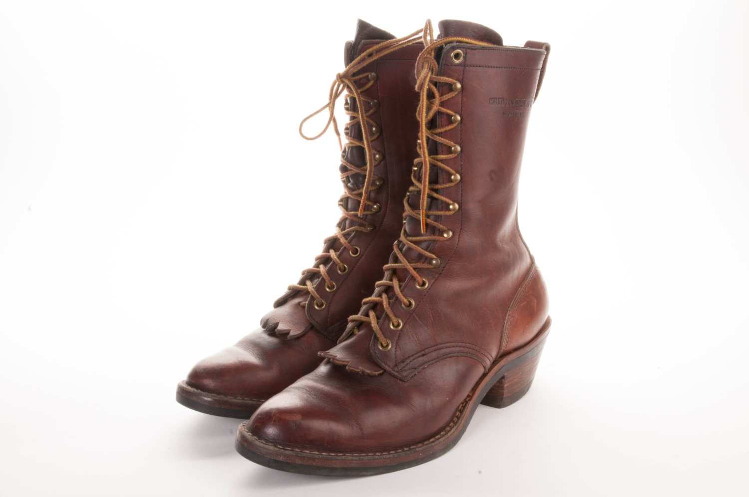 Vintage brown Hathorn/White's packer boots size 9.5E