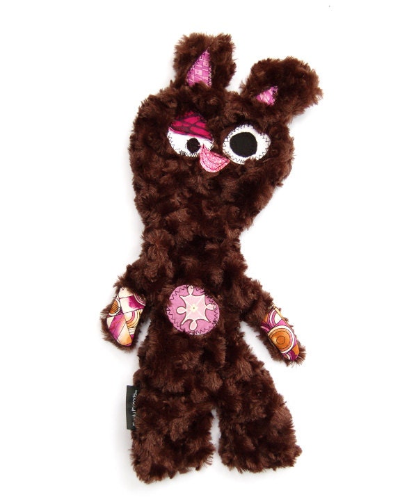 Stuffing & Squeaker Free Snuggly Fugly Dog Toy with Secret Heart Fortune -  Booshka by Fugly Friends