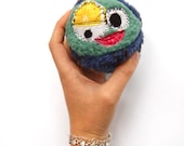 Medium Dog Toy Ball with 2.75" Squeaky Tennis Ball Inside - Funky by Fugly Friends