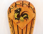 Rooster Knife Holder - Woodpecker Wood Ware - Vintage