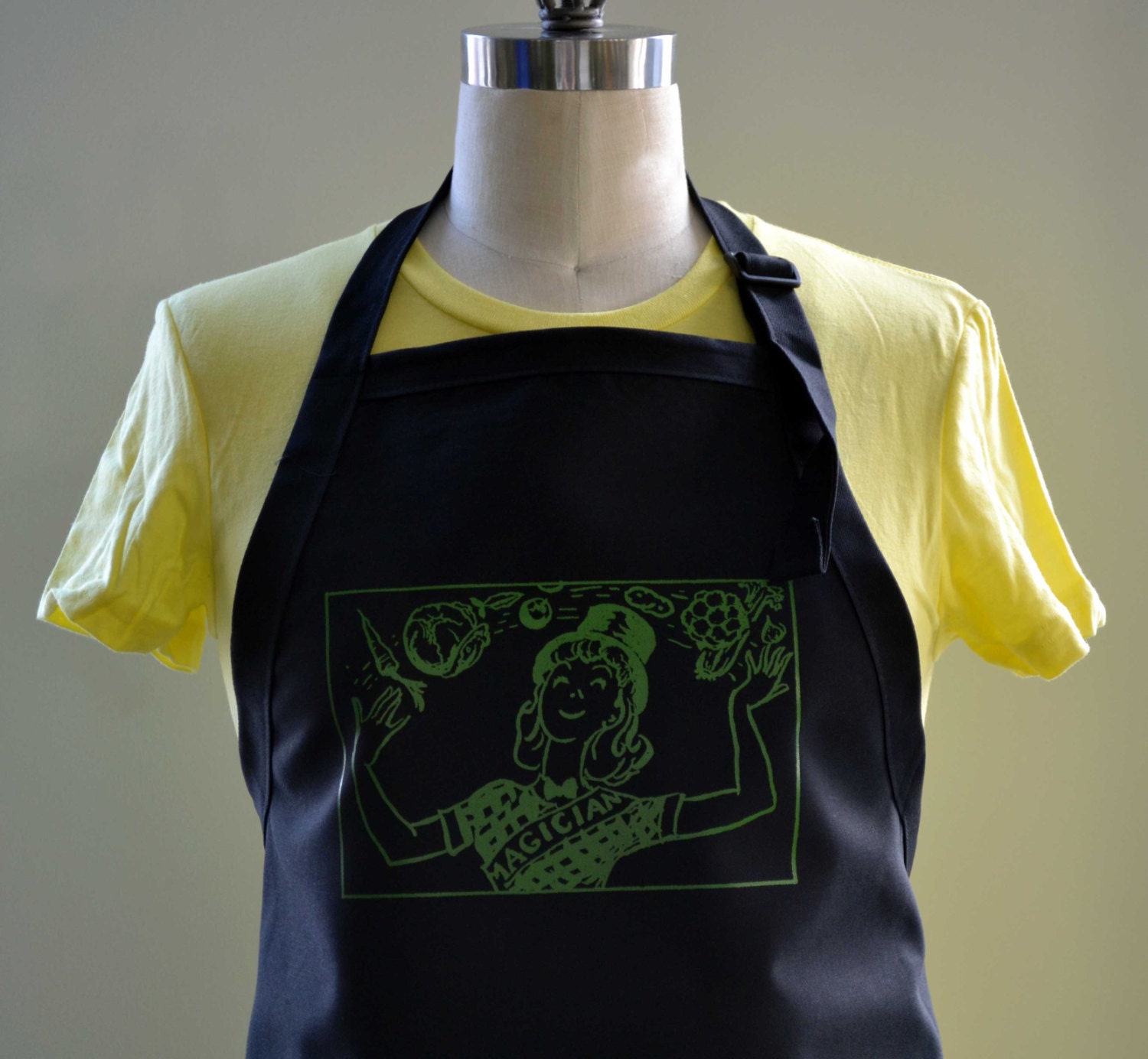 Unisex Full Apron / Butcher Apron / BBQ Apron / Screen Print Apron / Adjustable Apron