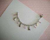 New Mom Charm Bracelet. Its a Girl Baby Reveal.  Mom to Be Charm Bracelet.