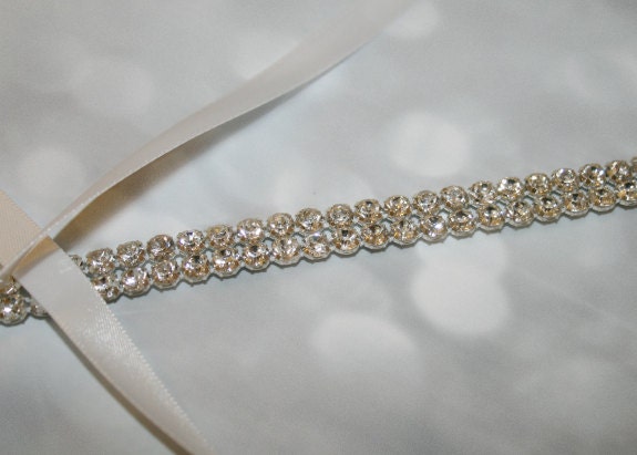 Rhinestone Headband, Two-Row Rhinestone SPARKLE, Wedding headpiece, headband, Accessories, Bridal, Wedding, Hair Accessory, Bridal Accessory