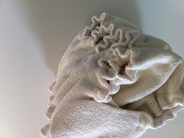 Organic Hemp Cotton Fleece and Organic Bamboo Velour Fitted Diaper with Contour Doubler- Newborn - 4lbs to 12lbs