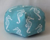 18" Ottoman Pouf Floor Pillow Sea Horse