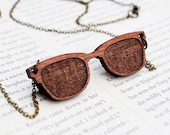 Wayfarer Necklace, Sunglasses, Wooden