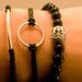 Buddha Bracelet Stack: Set of Three Stackable Bracelets, Buddha, Seed Bead, Multi Bracelets, Stacking