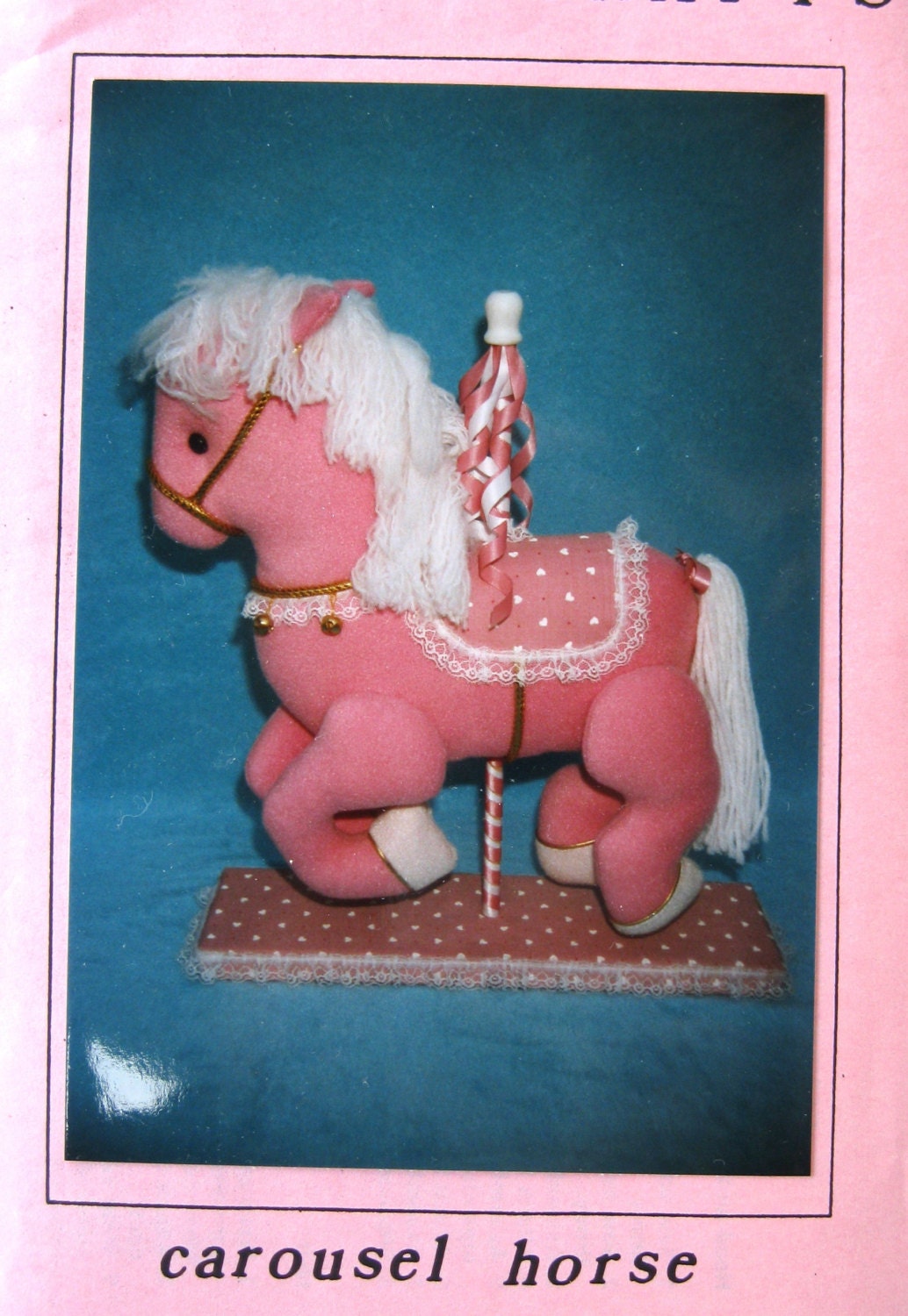 stuffed carousel horse