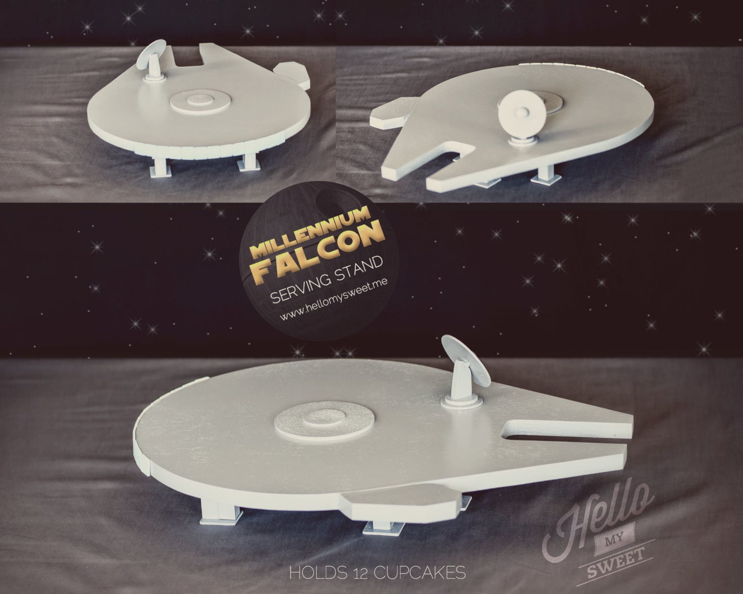 Star Wars Party - Millennium Falcon - Cake Stand - Cupcake Stand
