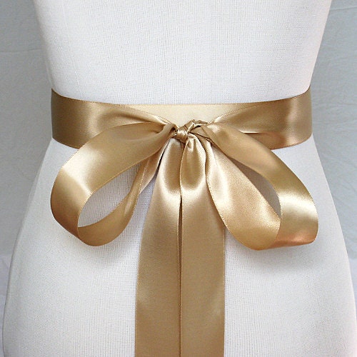 Wedding Sash - 68 Colors to Choose From You Pick your Color 1.5" Double Face Satin Ribbon Sash for Wedding, Bride or for Bridesmaids.