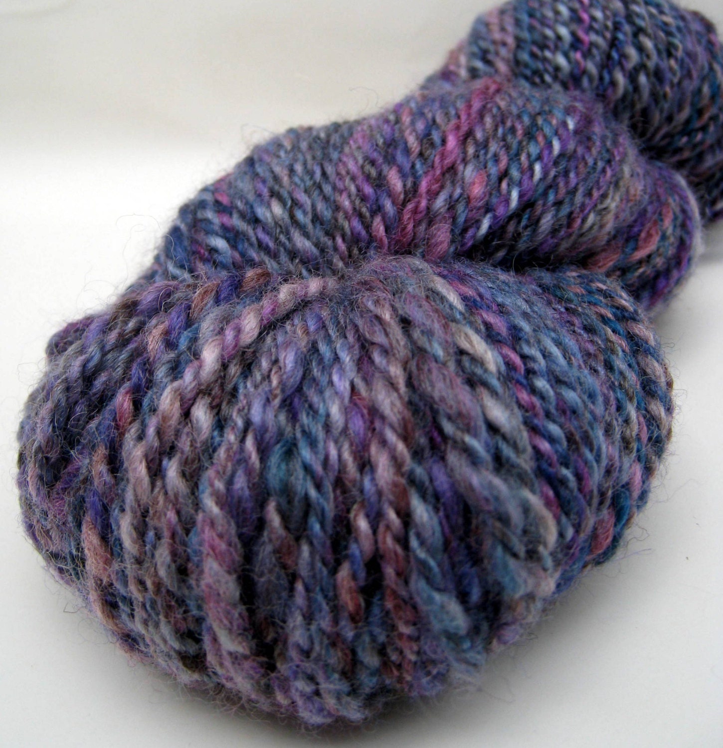 SALE - Handspun Handdyed Bluefaced Leicester Wool Yarn - 133 yards