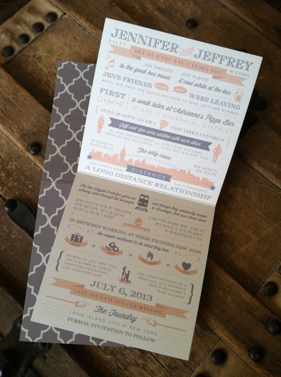 Custom Love Story Save the Date - Design Fee