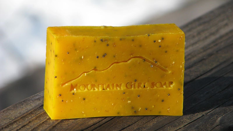 Handmade Vegan Soap - California Poppy - California Native Plant