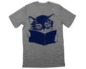 FURST EDITION shirt. heather grey. cat t-shirt.